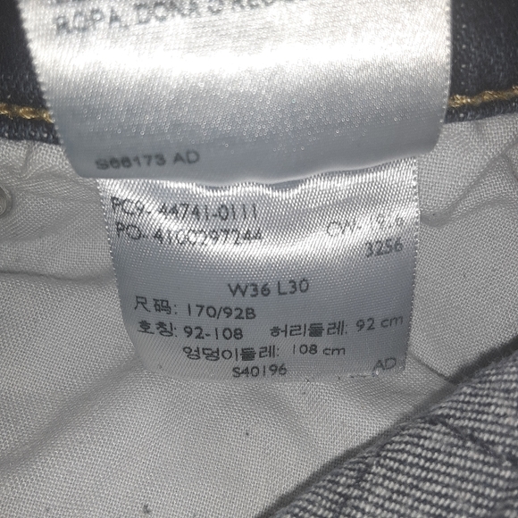 ⭐DENIZEN Levi's 216 Skinny Fit Blue Size W36xL30⭐ - Picture 7 of 8